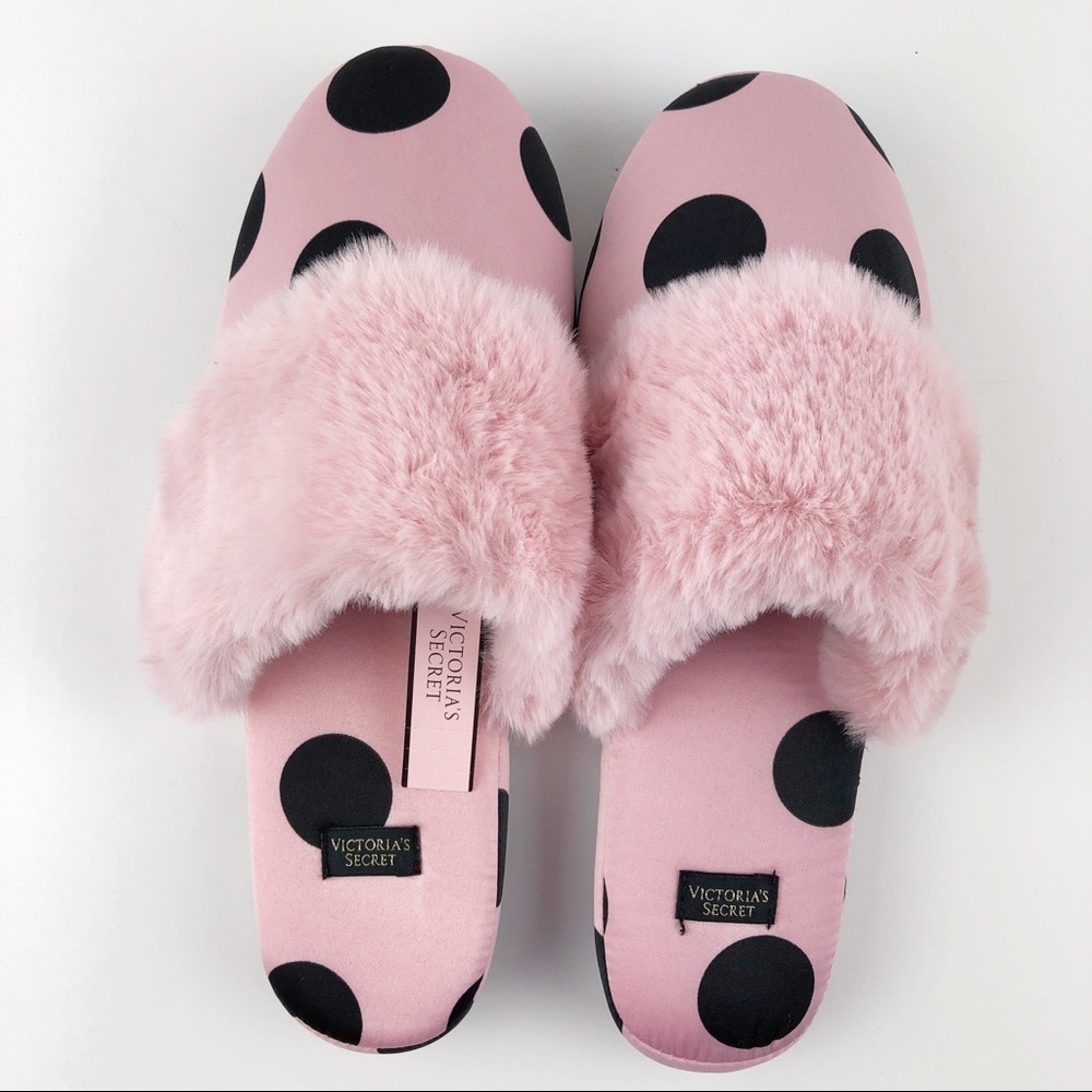 VICTORIA'S SECRET Polka dots Satin Slippers - Picture 4 of 8